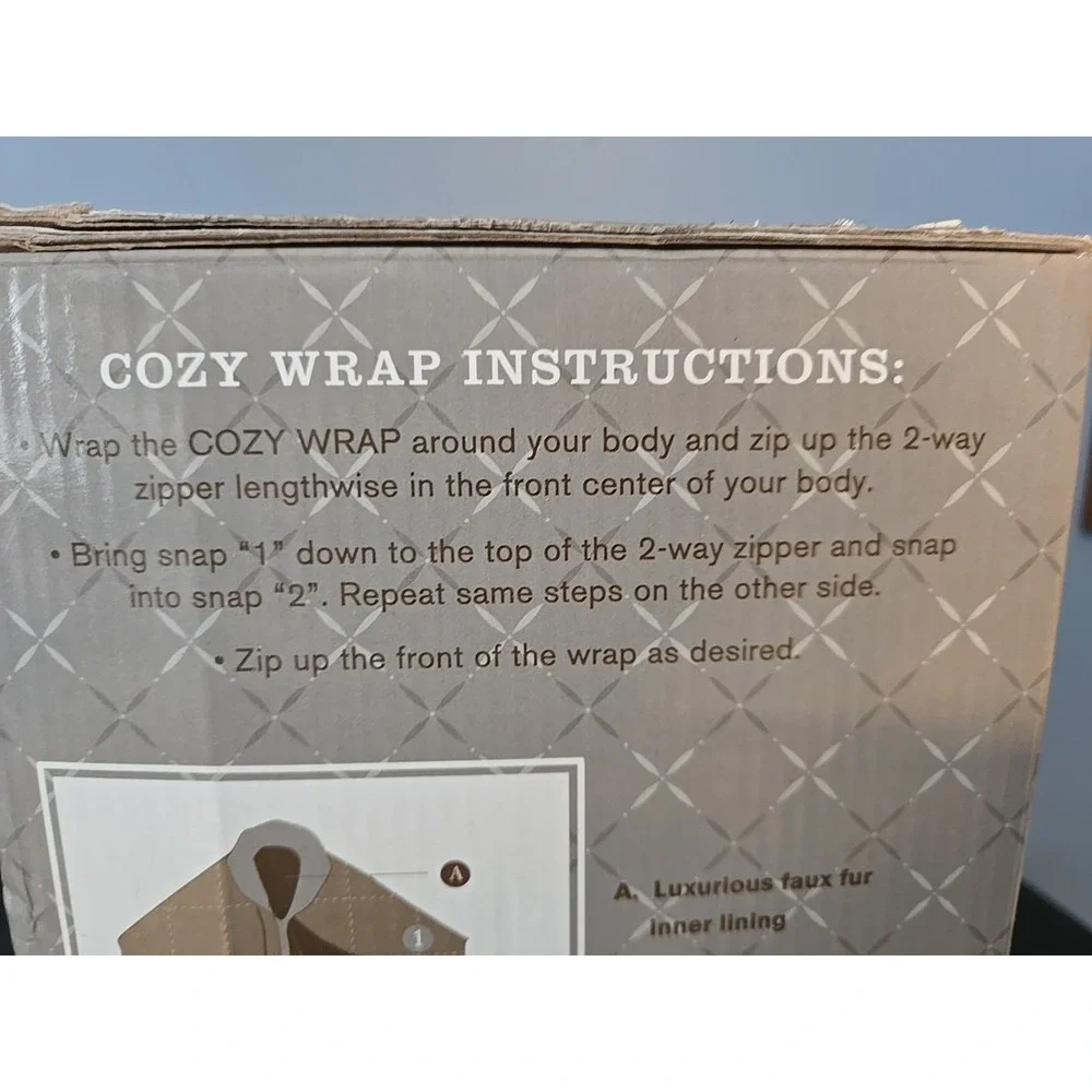 NIB Cozy Wrap - Microplush Wrap, Blanket,‎ Throw 62x64 Red Burgundy